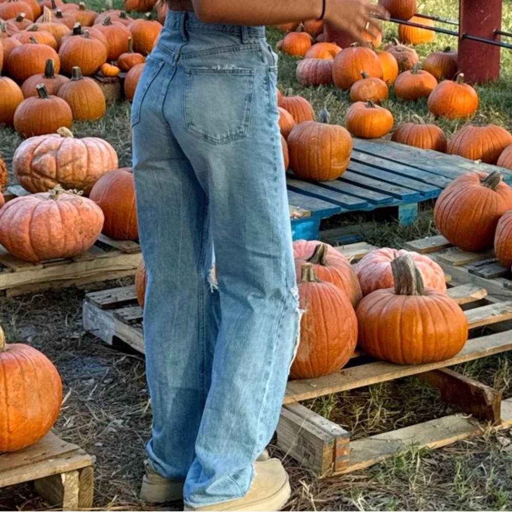Levi’s Low Loose Jeans with Knee Rip